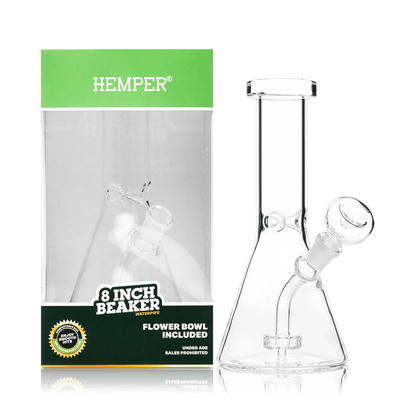 Hemper Beaker Glass Water Pipe 8"