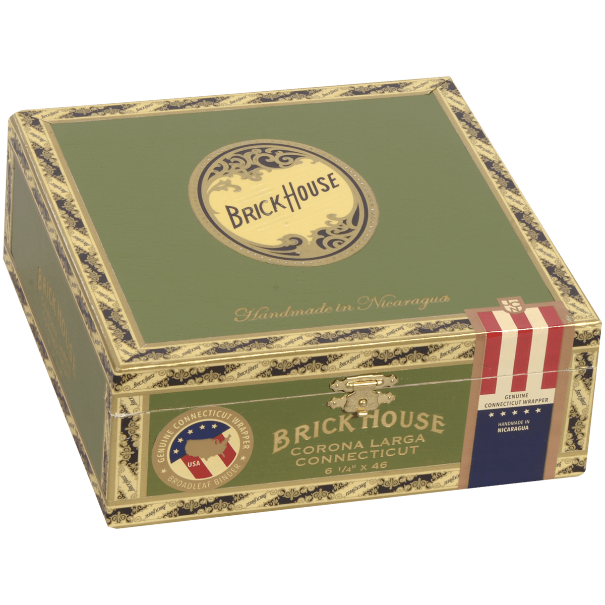 Brick House Double Connecticut Corona Larga 25 Ct. Box 6.25X46