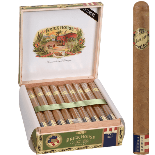 Brick House Double Connecticut Churchill 25 Ct. Box 7.25X50