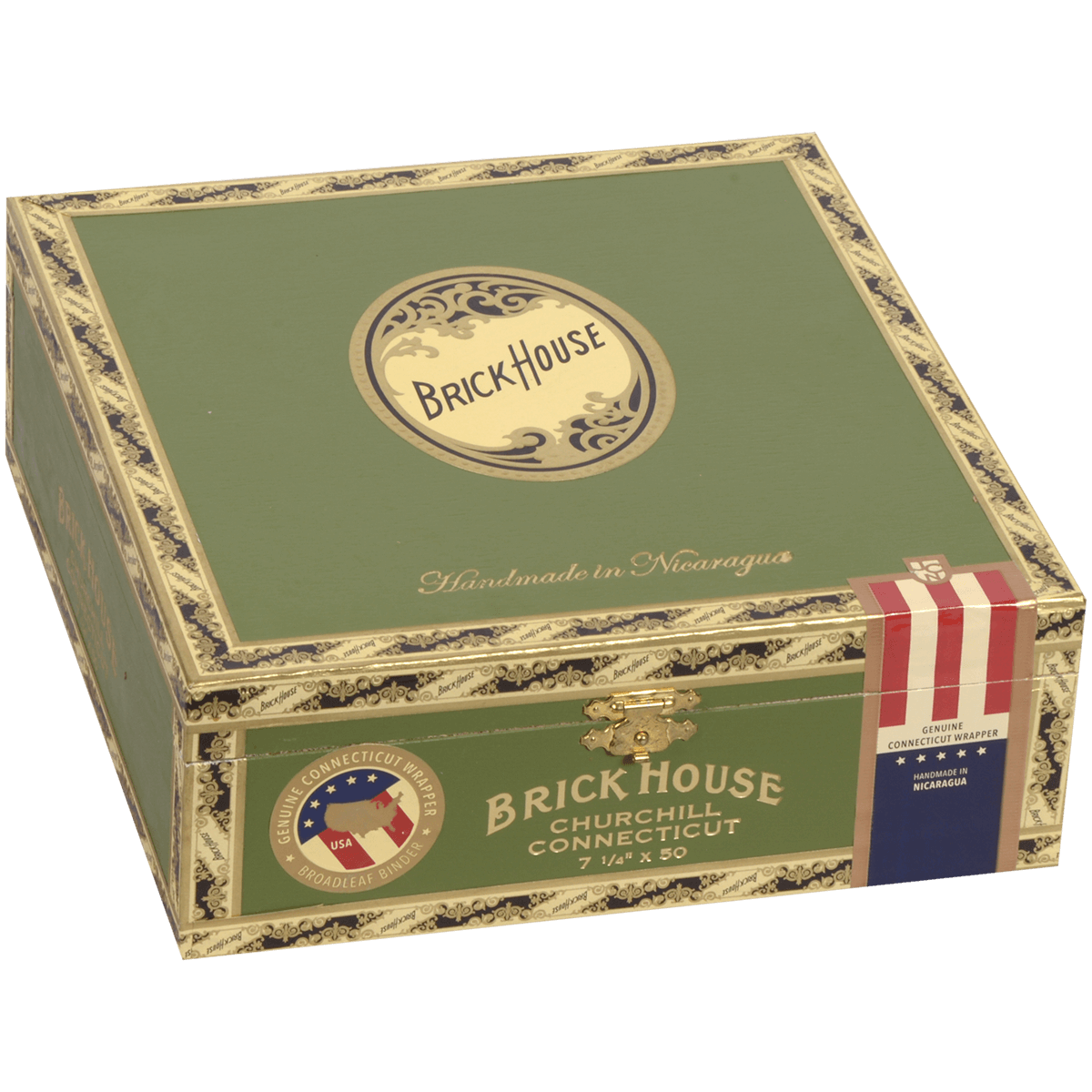 Brick House Double Connecticut Churchill 25 Ct. Box 7.25X50