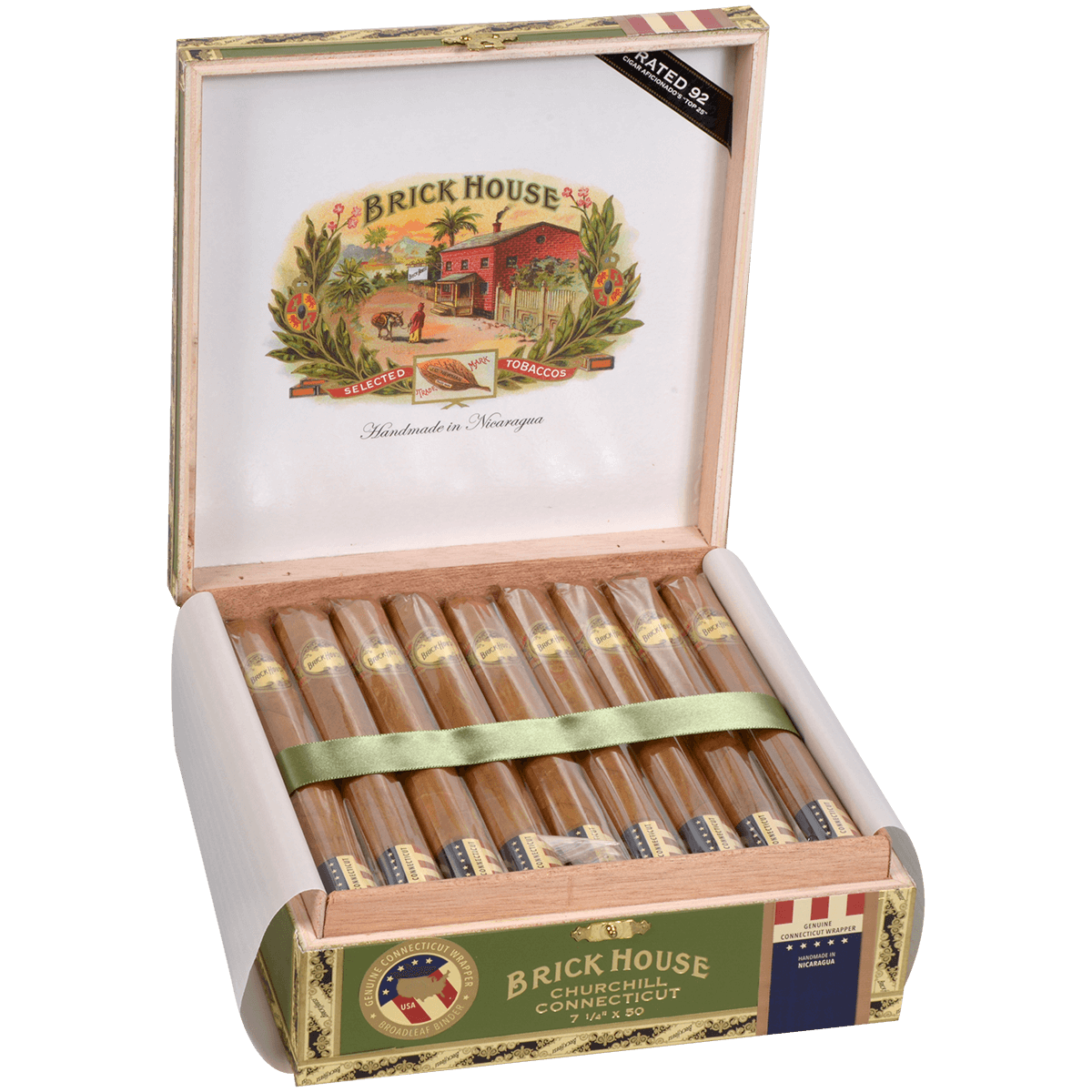 Brick House Double Connecticut Churchill 25 Ct. Box 7.25X50