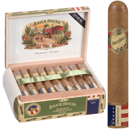 Brick House Double Connecticut Robusto 25 Ct. Box 5.00X54