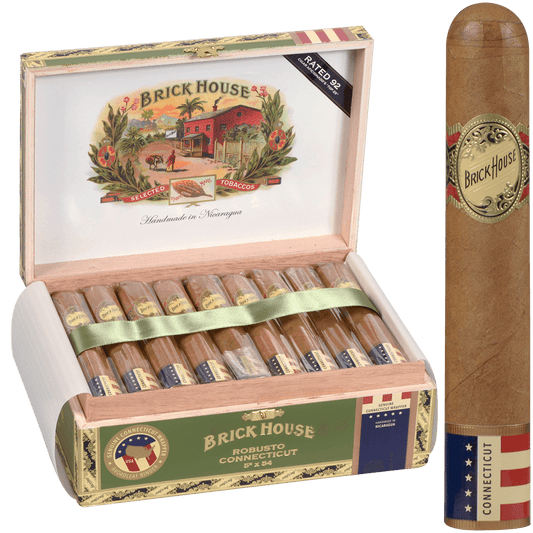 Brick House Double Connecticut Robusto 25 Ct. Box 5.00X54
