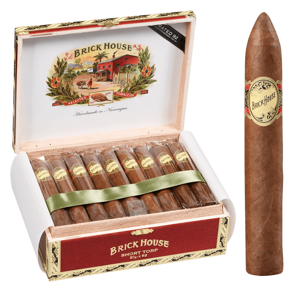 Brick House Short Torpedo 25 Ct. Box 5.50X52