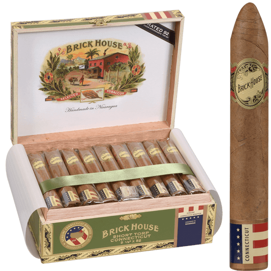 Brick House Double Connecticut Short Torpedo 25 Ct. Box 5.50X52