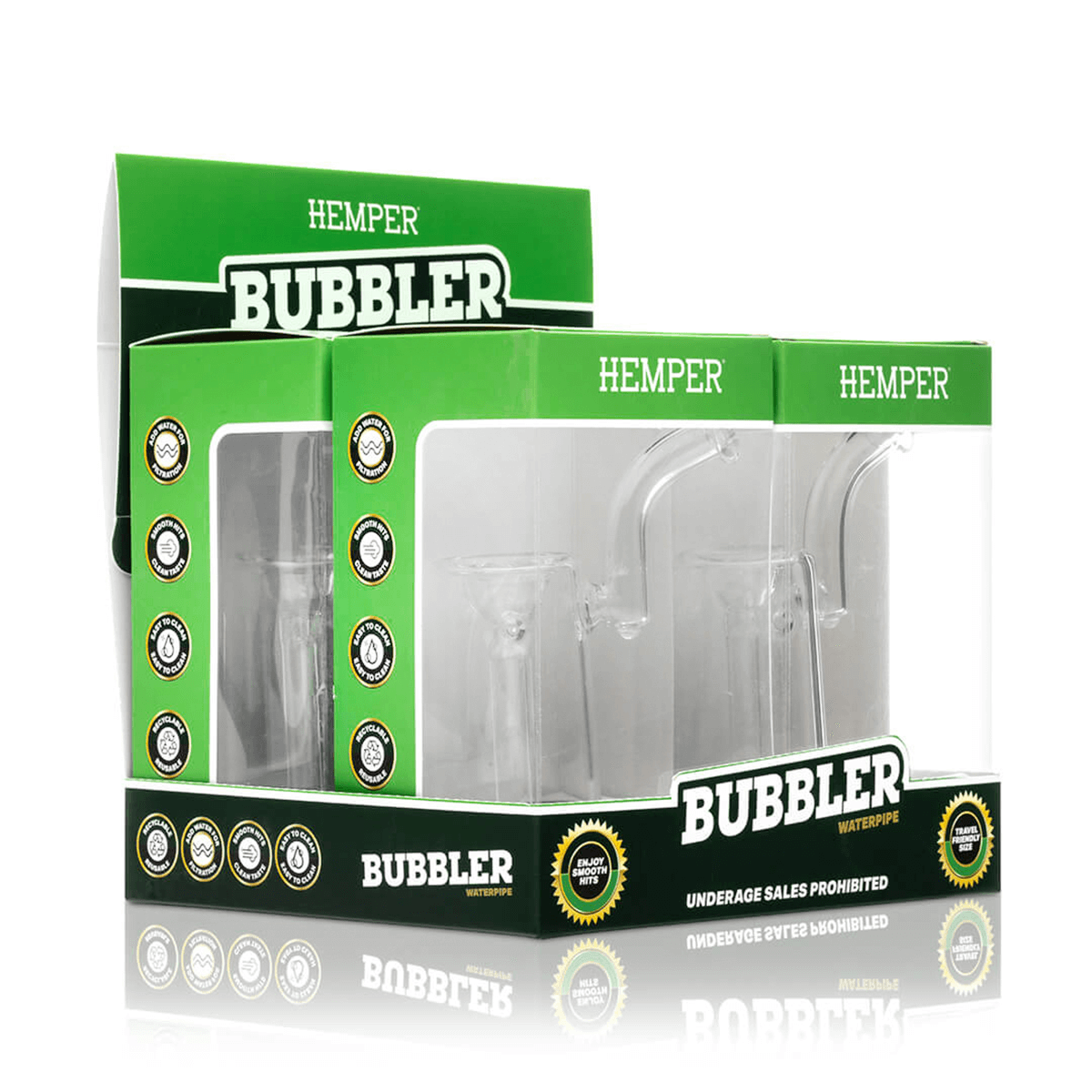 Hemper Market Glass Bubbler