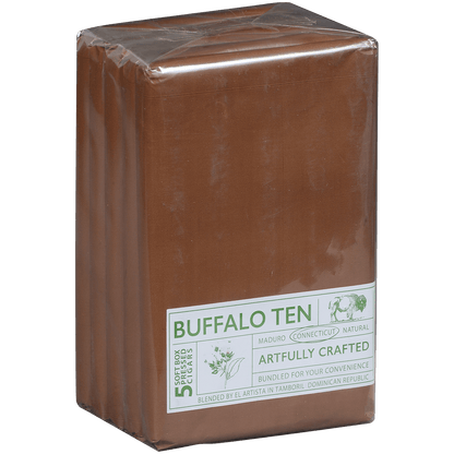 Buffalo Ten By Artista Cigars Toro Connecticut Display Refill Packs 5/5 Ct. 6.00X60