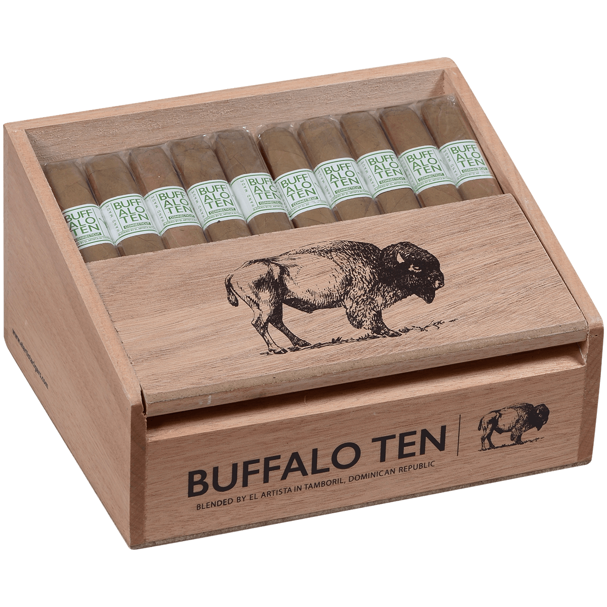 Buffalo Ten By Artista Cigars Toro Connecticut 40 Ct. Tray 6.00X60