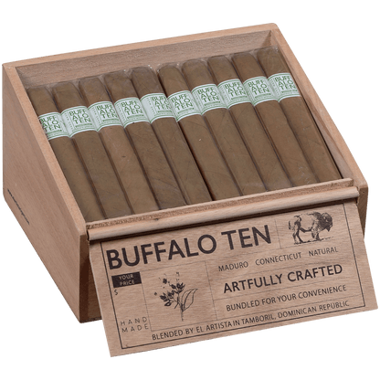 Buffalo Ten By Artista Cigars Toro Connecticut 40 Ct. Tray 6.00X60