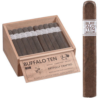 Buffalo Ten By Artista Cigars Toro Maduro 40 Ct. Tray 6.00X60