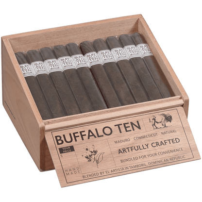 Buffalo Ten By Artista Cigars Toro Maduro 40 Ct. Tray 6.00X60