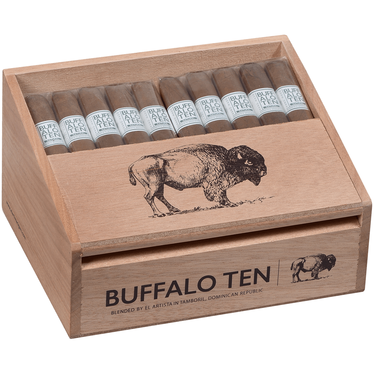 Buffalo Ten By Artista Cigars Toro Natural 40 Ct. Tray 6.00X60