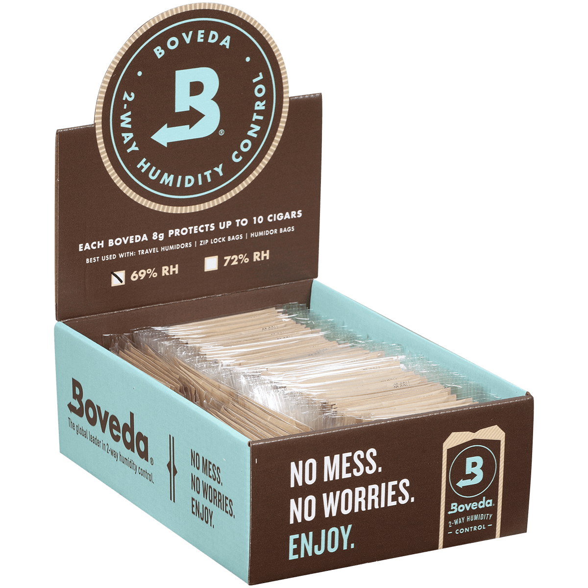 Humidifier Boveda 69% Countertop Display 8Gramp Packs 100 Ct.