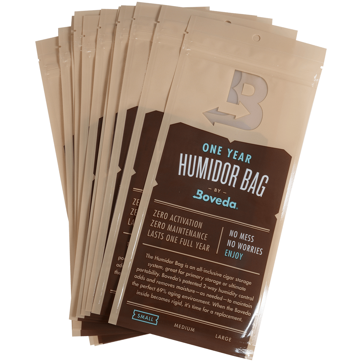 Boveda 1-Year Humidor Bags Small 12 Ct. Pack