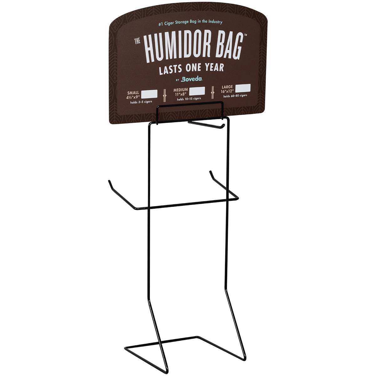 Boveda Countertop Wire Rack Display For Humidior Bags