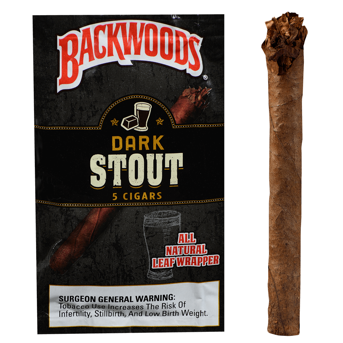 Backwoods Dark Stout 8/5 Packs 4.50X32