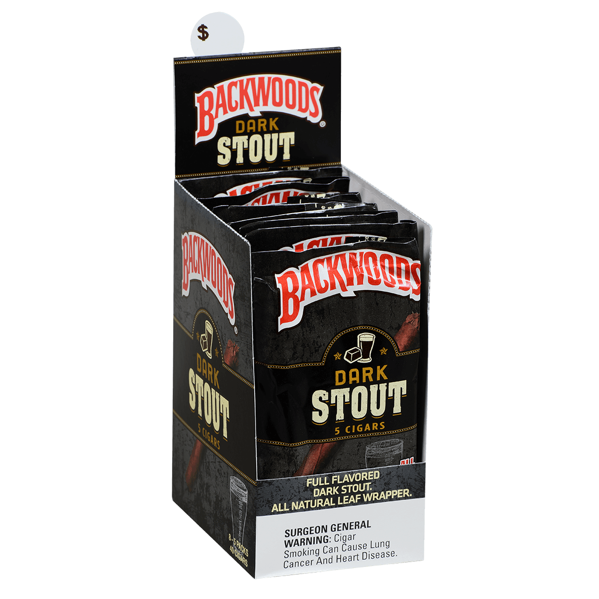 Backwoods Dark Stout 8/5 Packs 4.50X32
