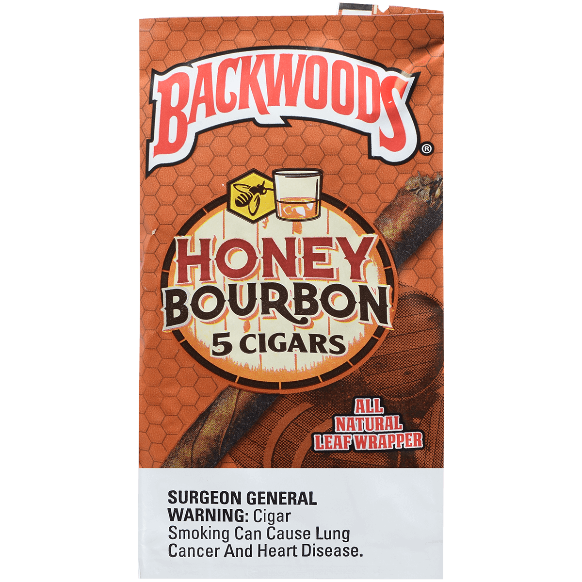 Backwoods Honey Bourbon 8/5 Packs 4.50X32