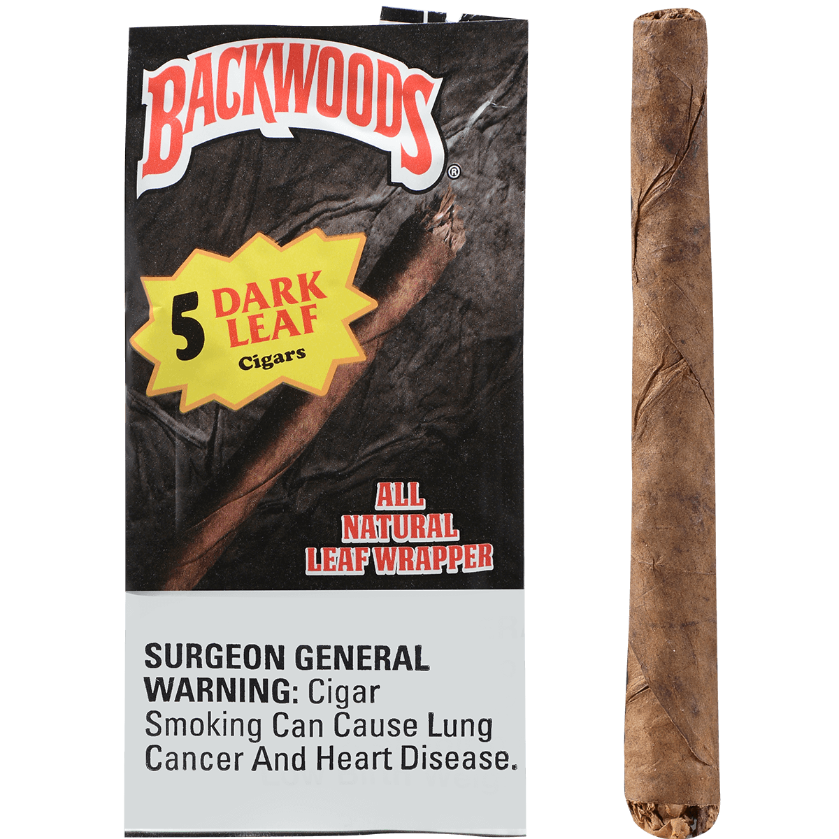 Backwoods Dark Leaf 8/5 Packs 4.50X32