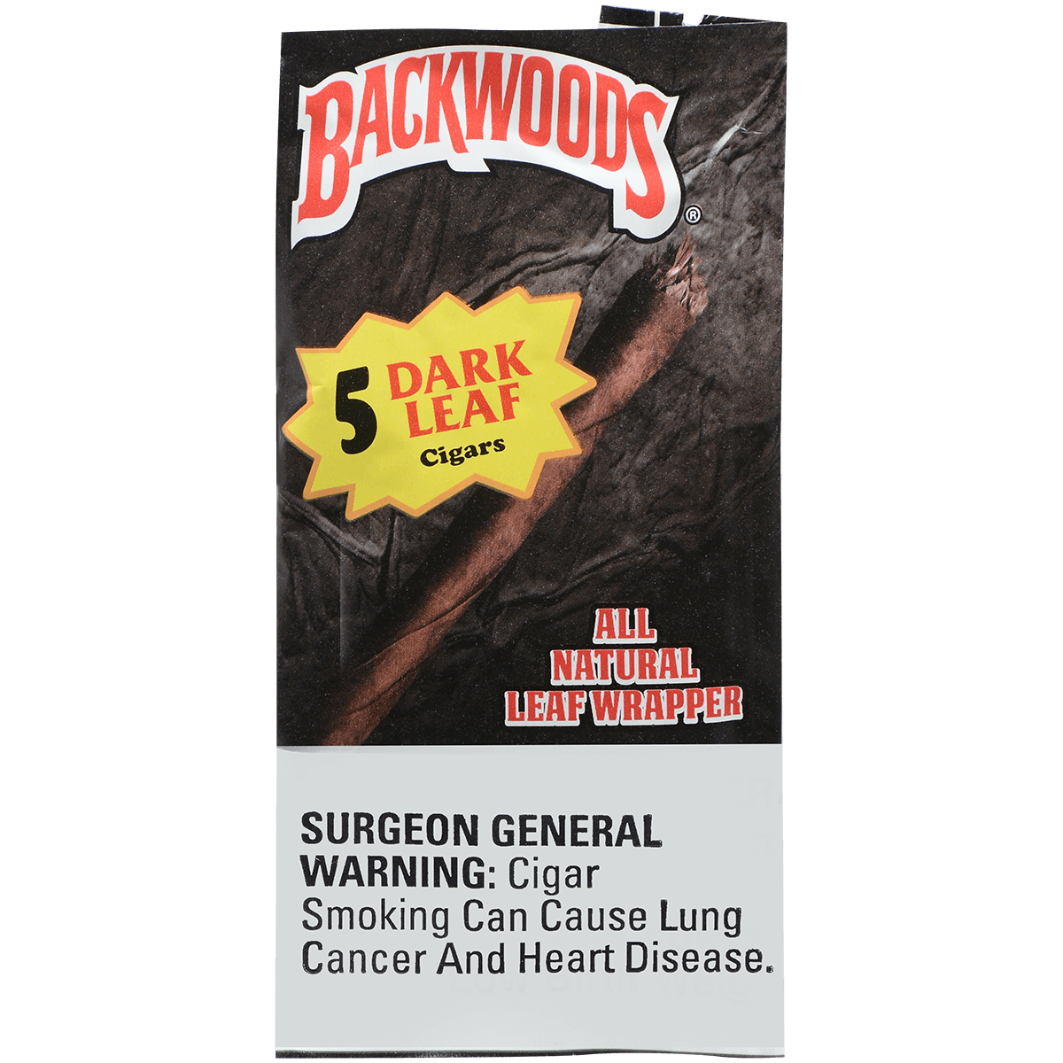 Backwoods Dark Leaf 8/5 Packs 4.50X32