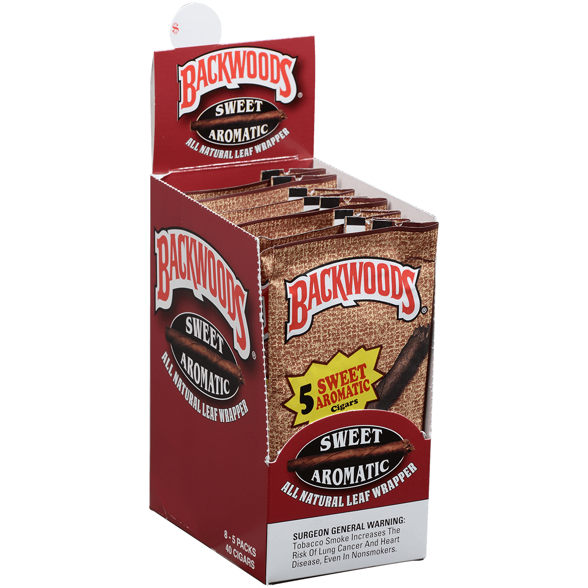 Backwoods Sweet Aromatic 8/5 Packs 4.50X32