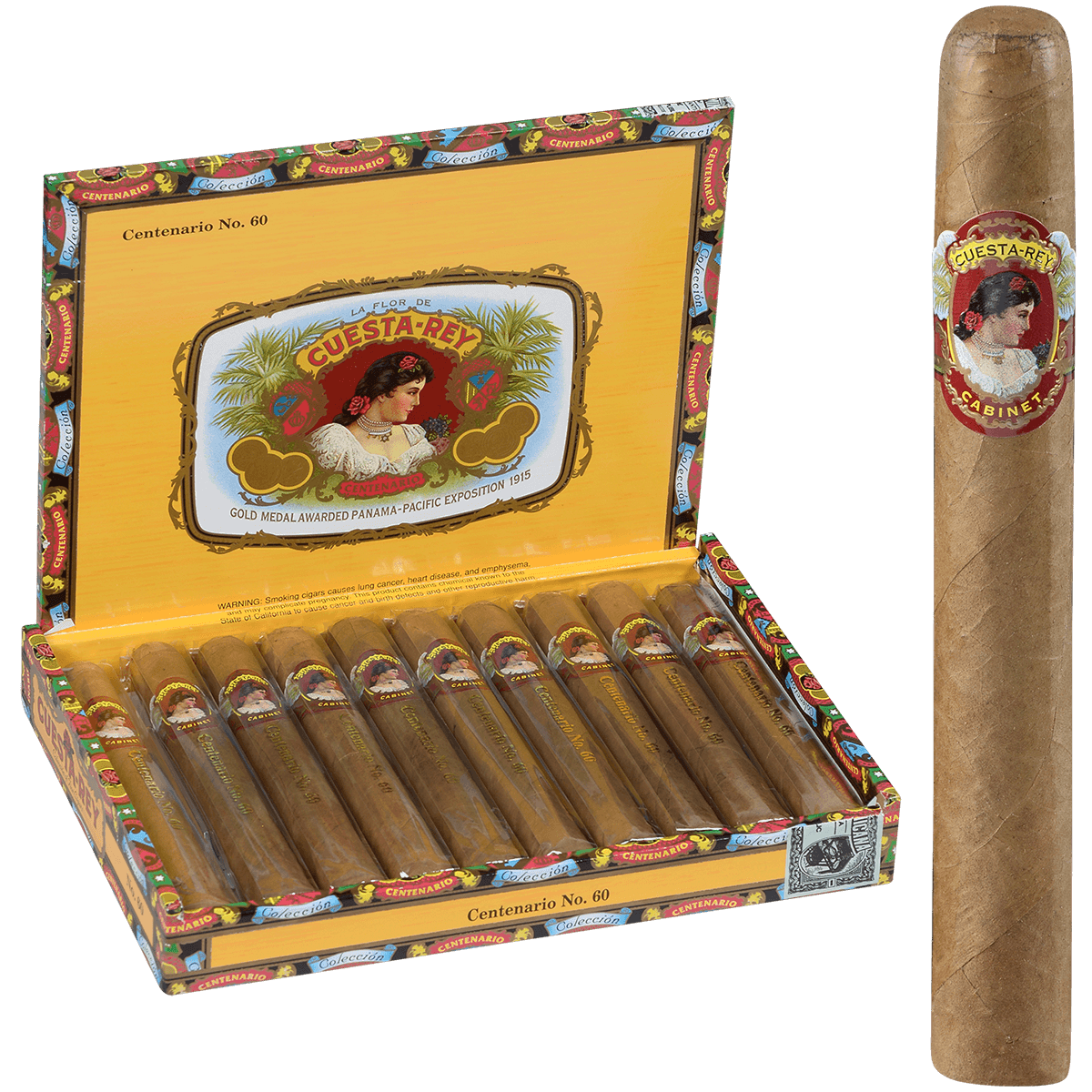 Cuesta-Rey Centenario Dominican No.60 10 Ct. Box 6.00X50