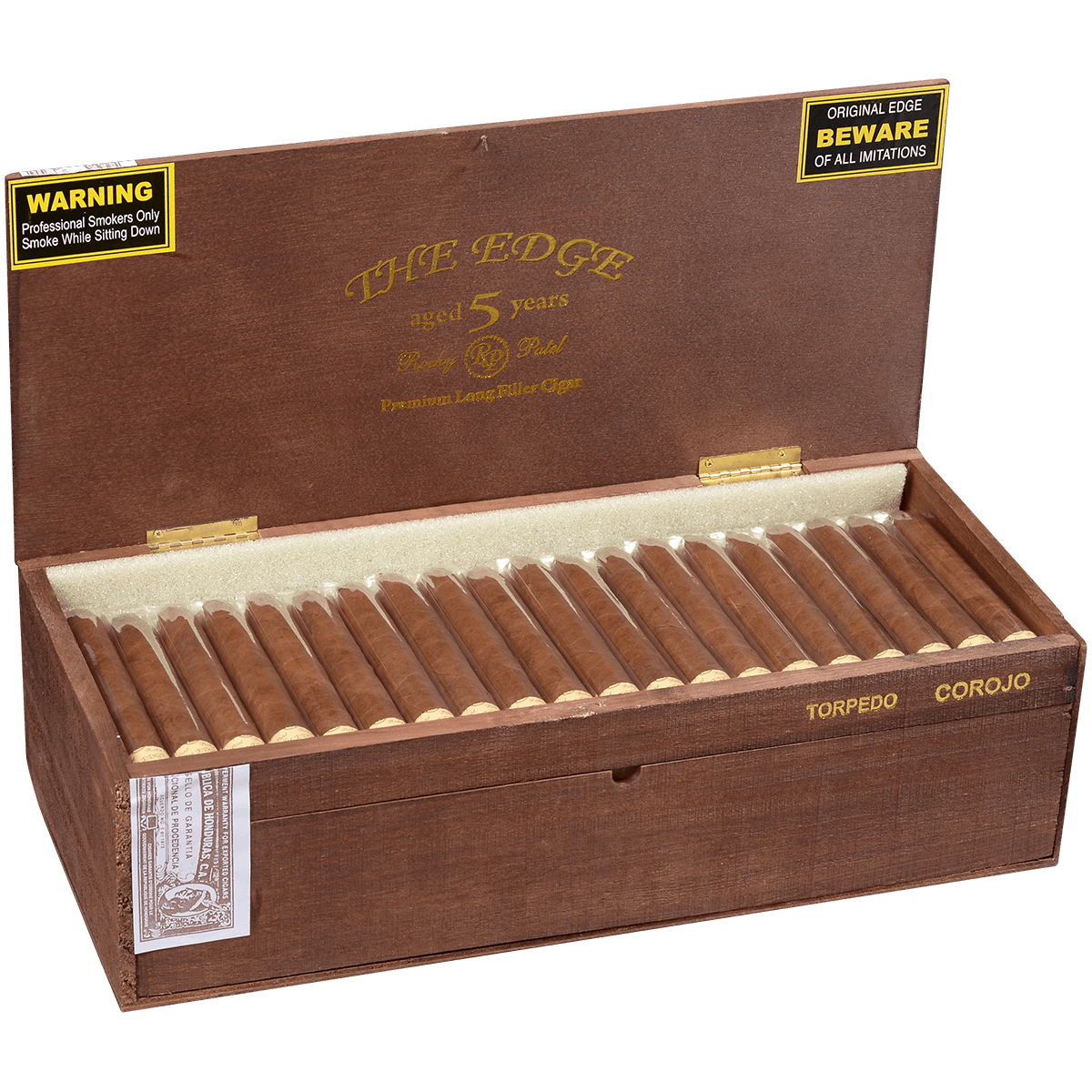 Rocky Patel The Edge Corojo Torpedo 100 Ct. Box 6.00X52