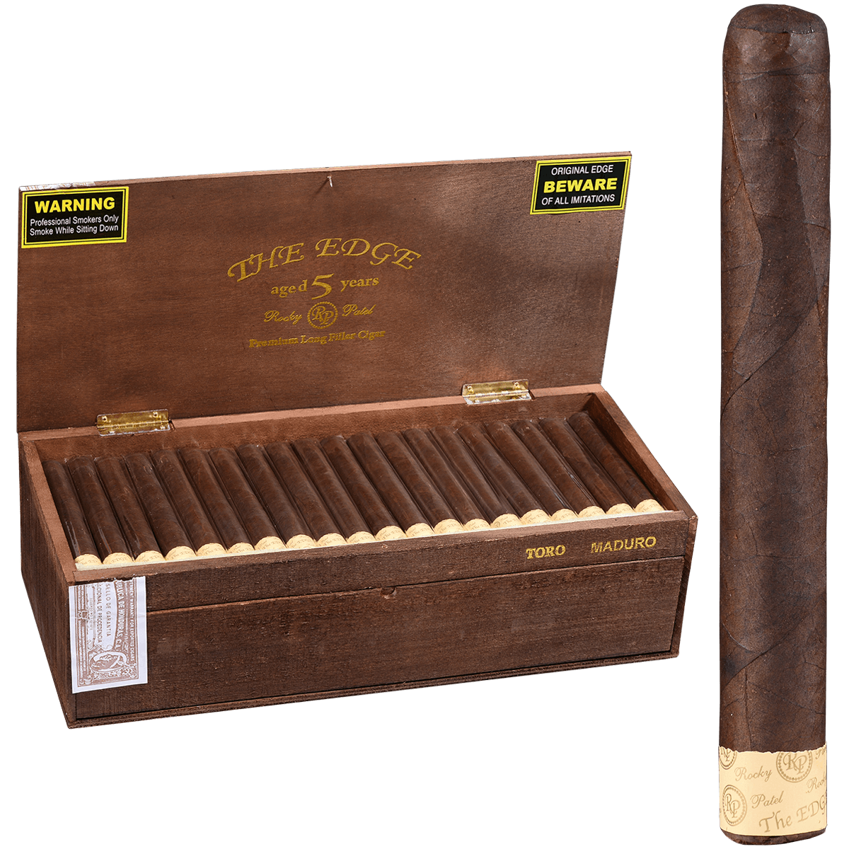 Rocky Patel The Edge Maduro Toro 100 Ct. Box 6.00X52