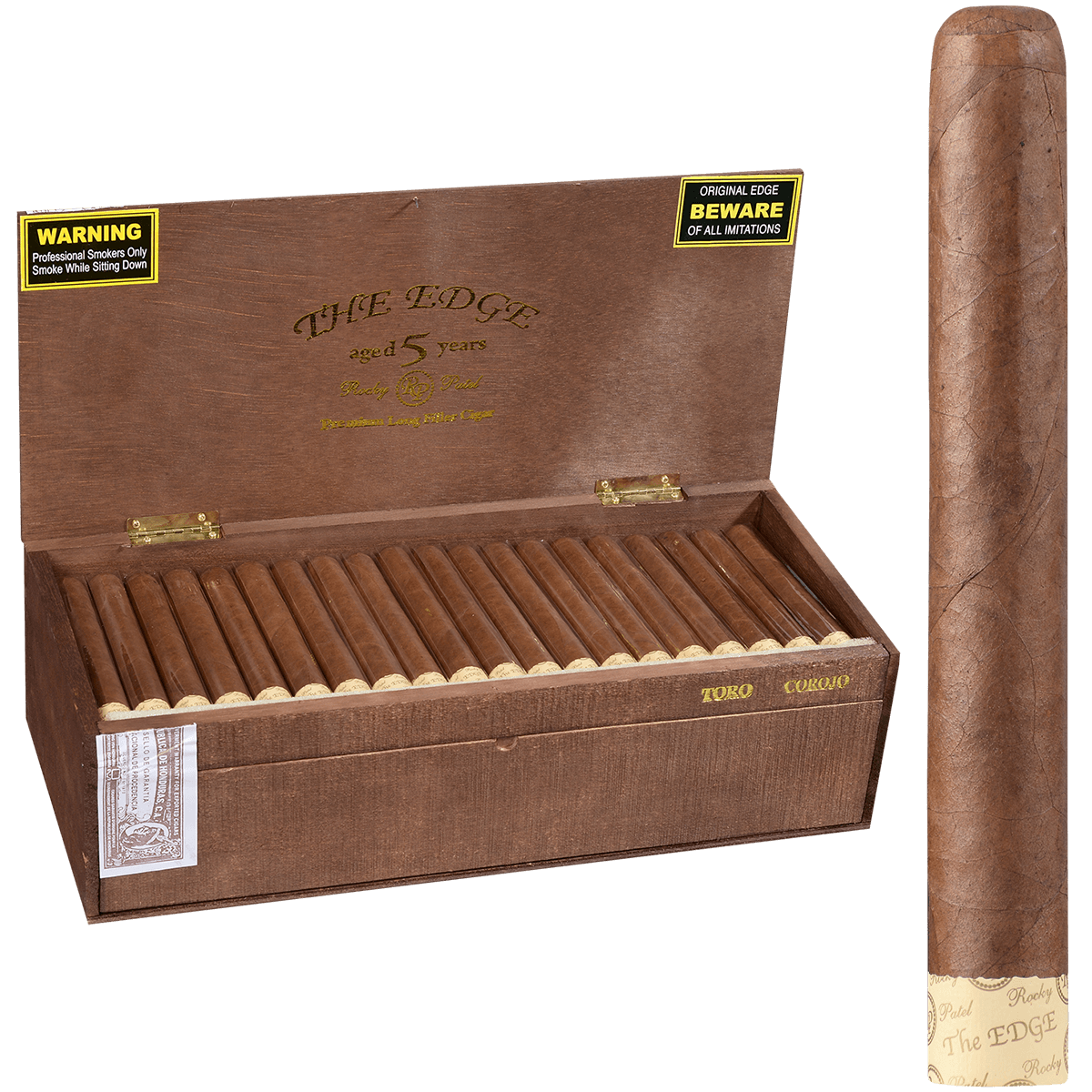 Rocky Patel The Edge Corojo Toro 100 Ct. Box 6.00X52