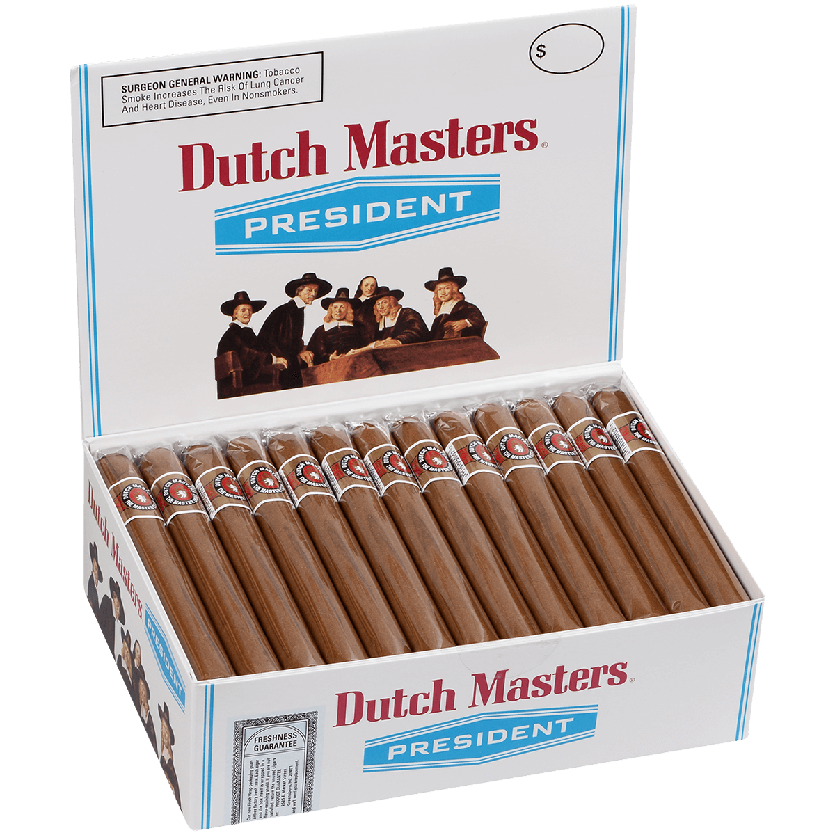 Dutch Masters President 50 Ct. Box 5.63X40