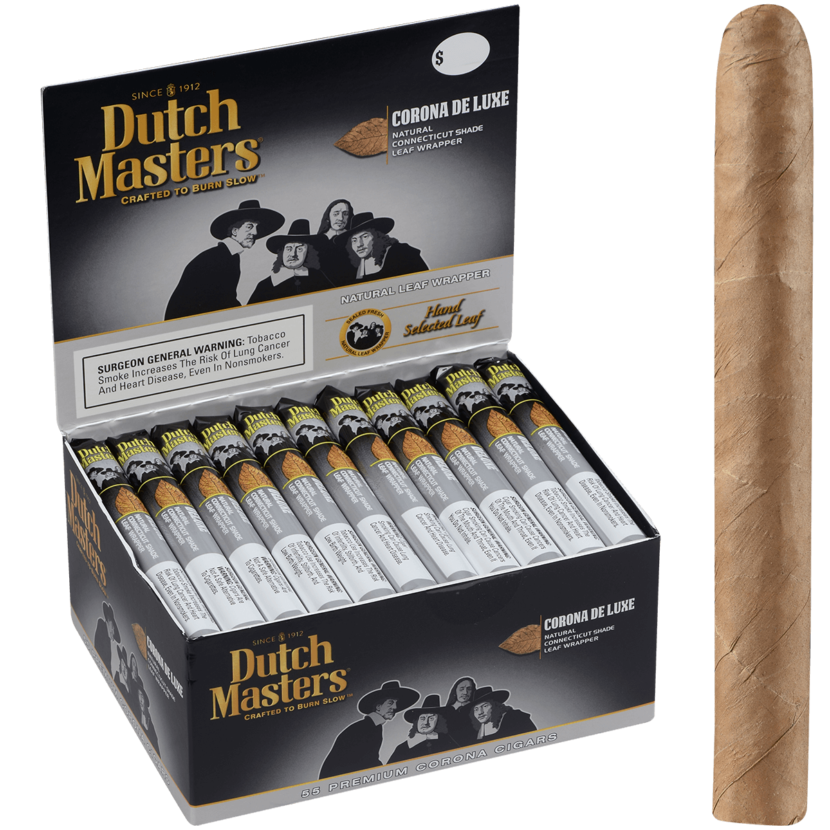 Dutch Masters Corona Deluxe 55 Ct. Box 5.63X42