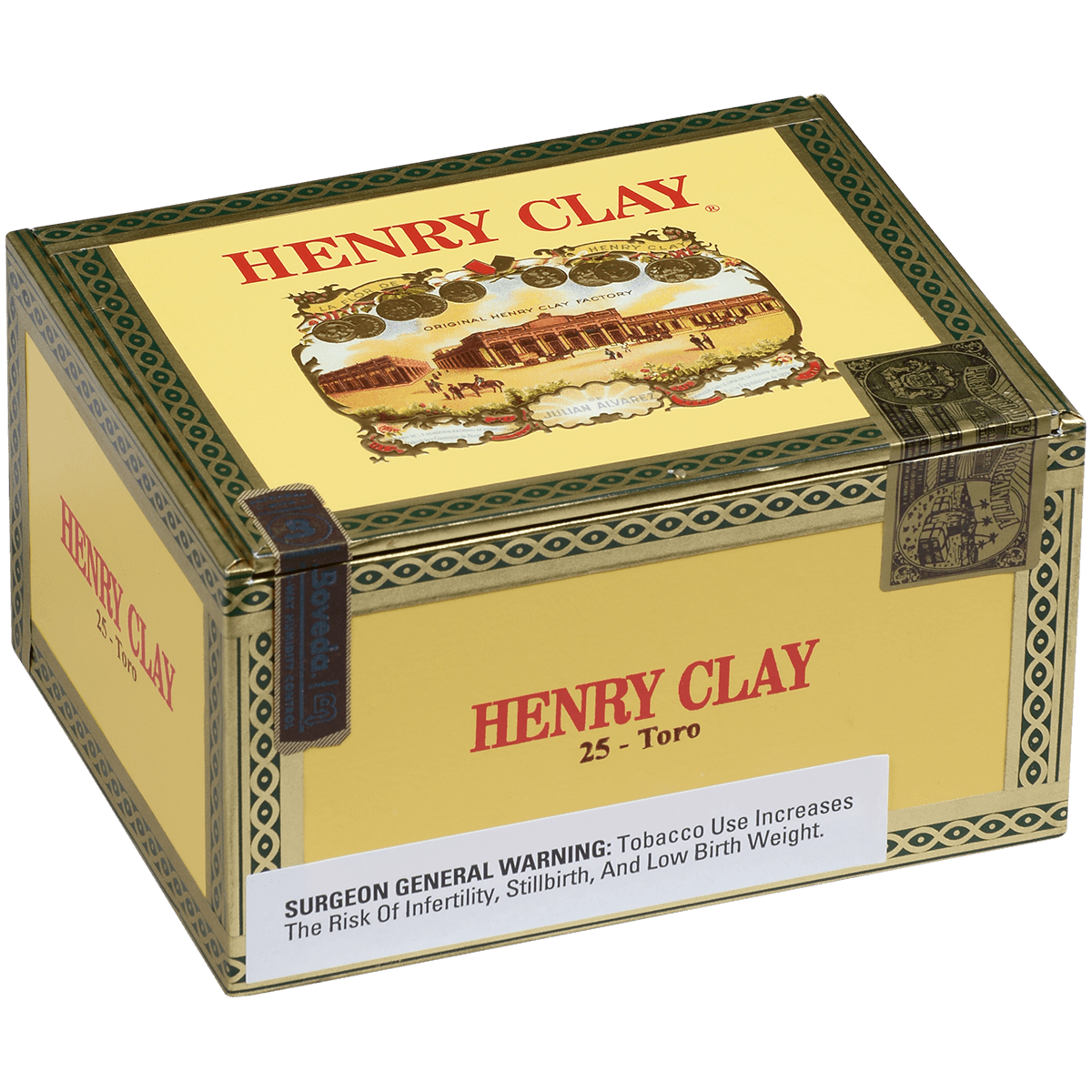 Henry Clay Toro 25 Ct. Box 6.00X50