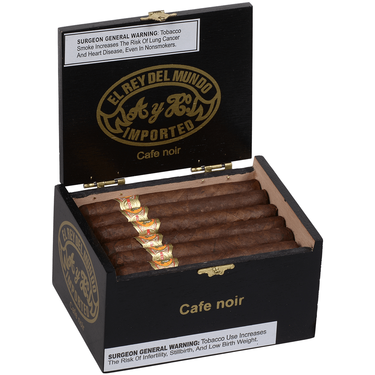 El Rey Del Mundo Maduro Cafe Noir 24 Ct. Box 4.50X35