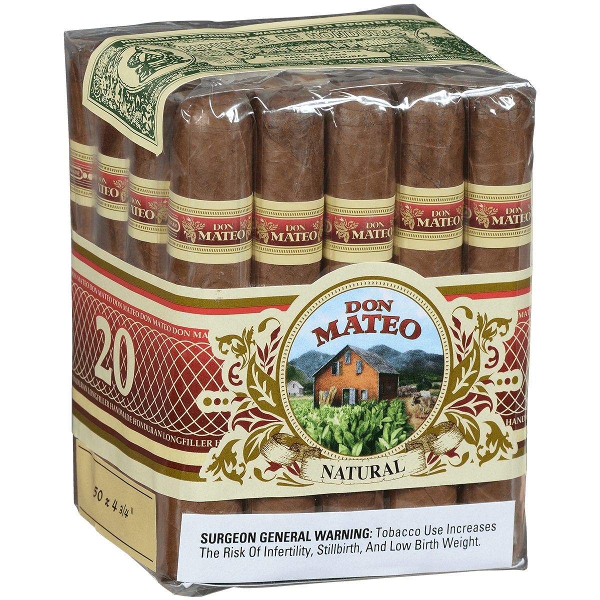 Don Mateo Natural #7 20 Ct. Bundle 4.75X51