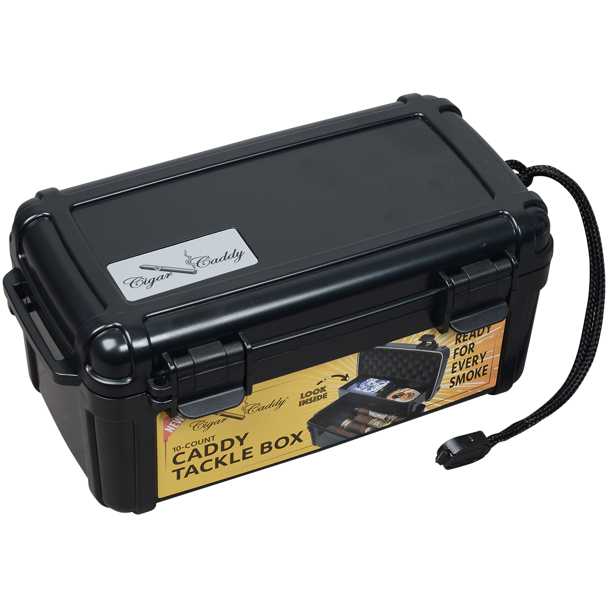 Cigar Caddy 10 Ct Travel Case Tackle Box With An Accessory Tray