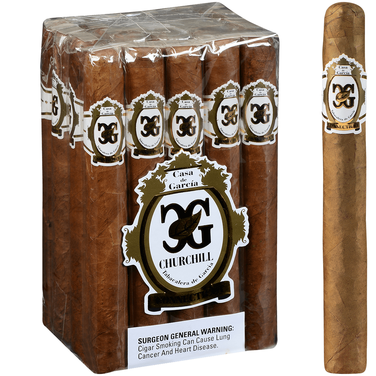 Casa De Garcia Connecticut Churchill 20 Ct. Bundle 6.50X50