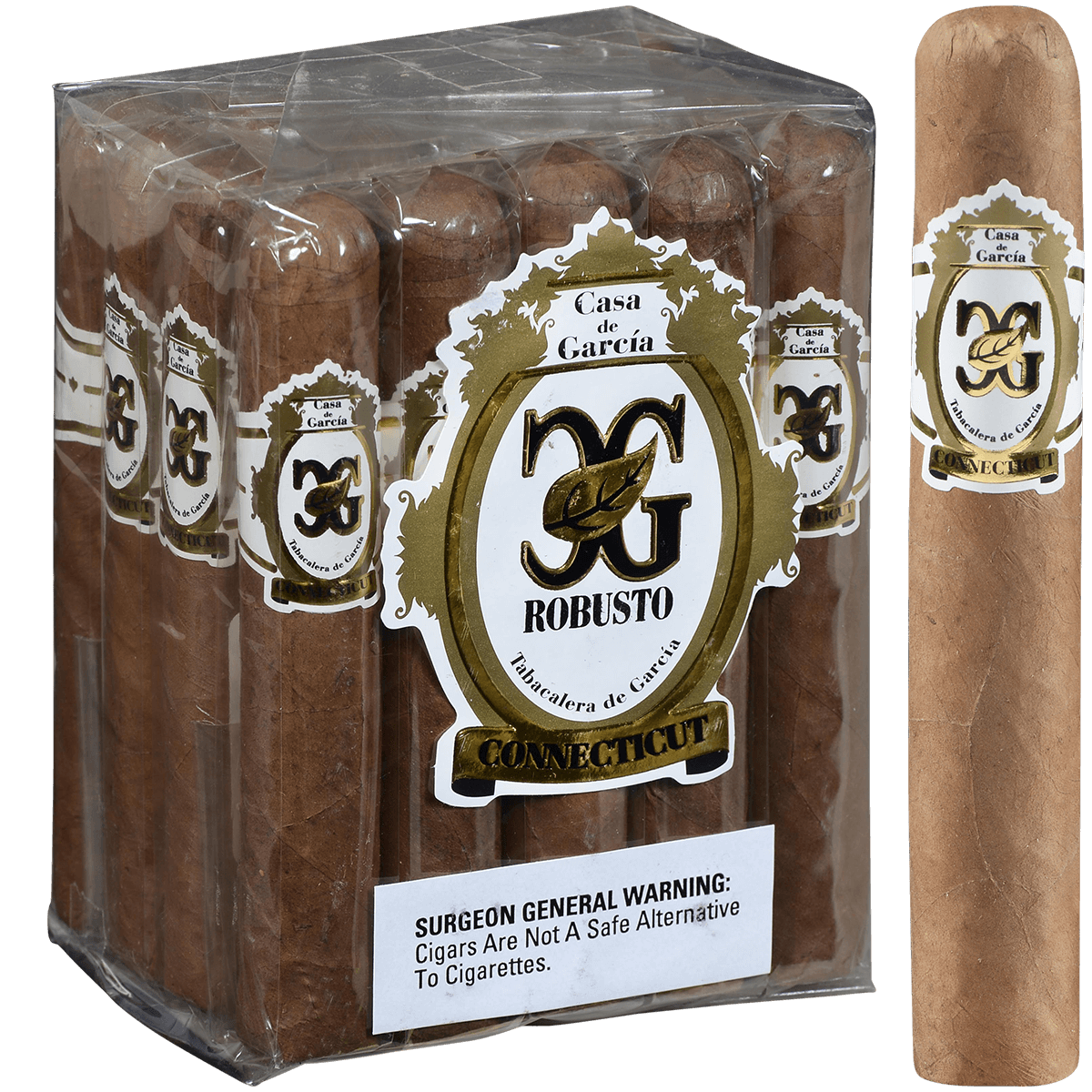 Casa De Garcia Connecticut Robusto 20 Ct. Bundle 4.75X50