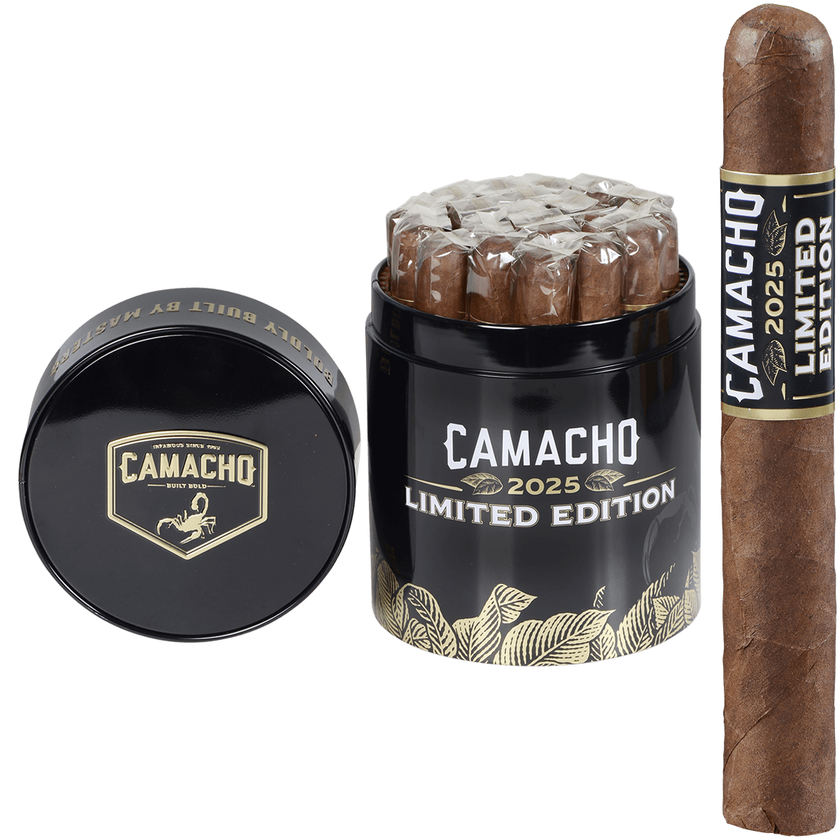 Limited Edition Camacho 2025 Toro 6X52 Canister Of 20 Cigars