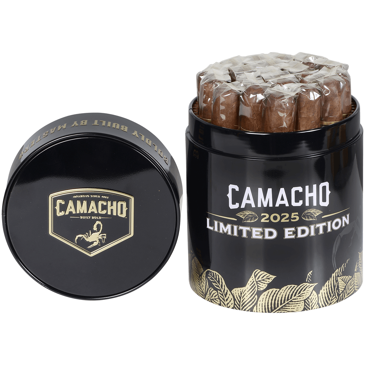 Limited Edition Camacho 2025 Toro 6X52 Canister Of 20 Cigars