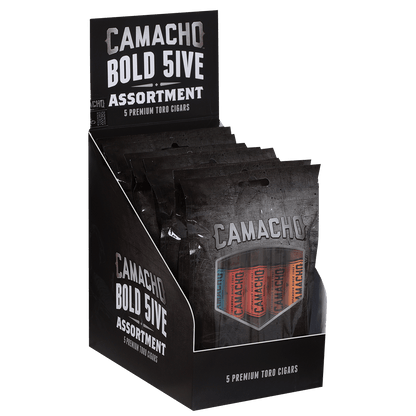 Camacho Toro 5 Stick Fresh Pack Sampler Display 10Ct
