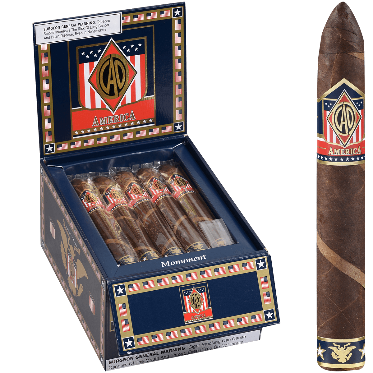 Cao America Monument Torpedo 20 Ct. Box 6.25X54