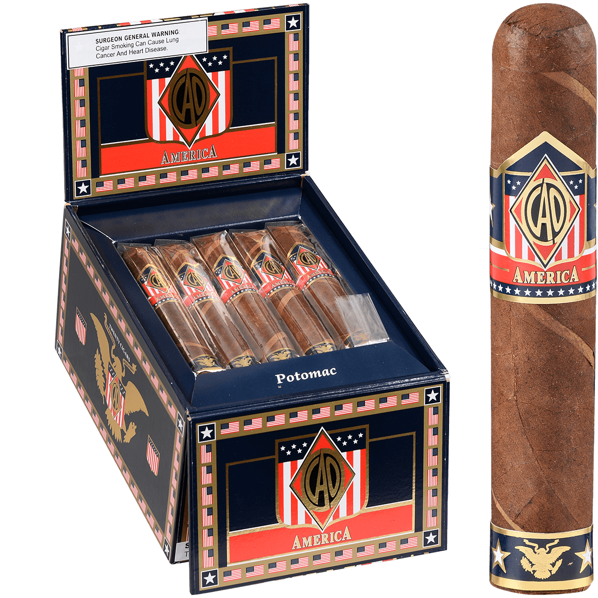 Cao America Potomac Robusto 20 Ct. Box 5.00X56