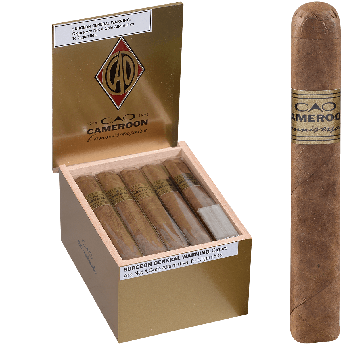 Cao Lanniversaire Cameroon Robusto 20 Ct. Box 5.00X50