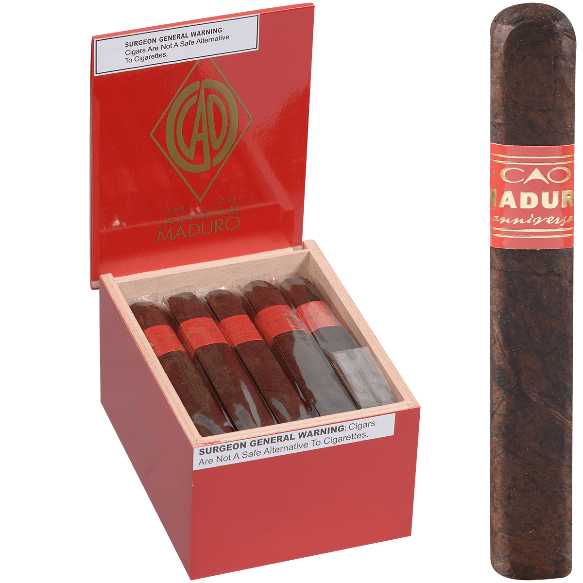 Cao Lanniversaire Maduro Robusto 20 Ct. Box 5.00X50