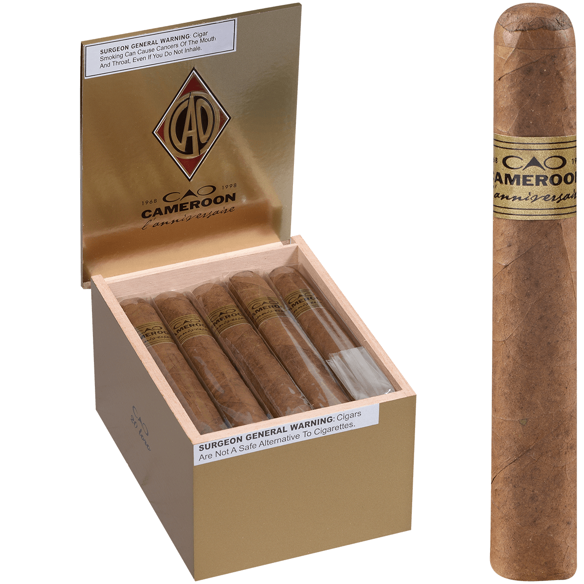 Cao Lanniversaire Cameroon Toro 20 Ct. Box 5.50X55