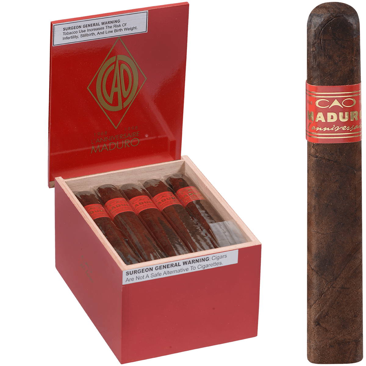 Cao Lanniversaire Maduro Toro 20 Ct. Box 5.50X55