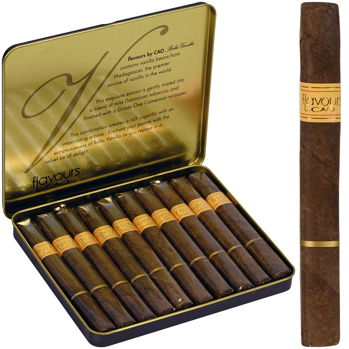 Cao Bella Vanilla Cigarillos 10/10 Tins 4.00X30