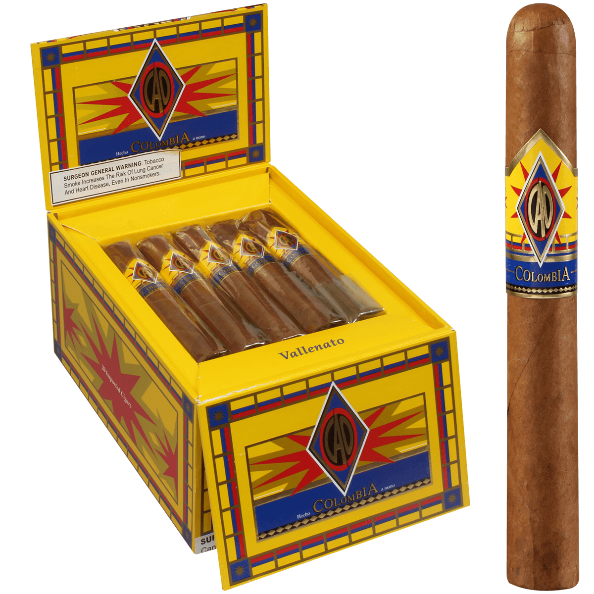 Cao Colombia Vallenato 20 Ct. Box 7 X 50