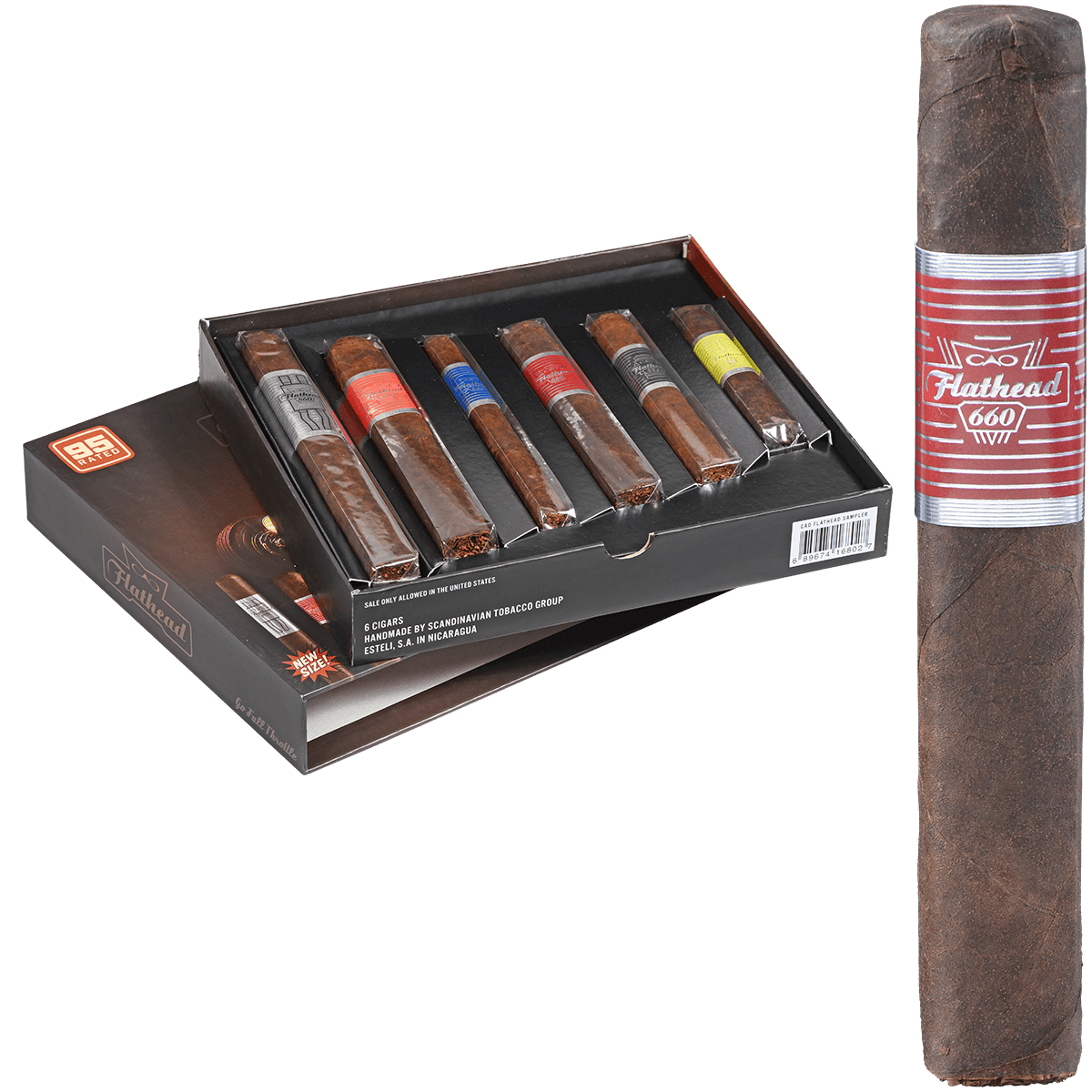 Cao Flat Head Assortment Sampler 6 Ct.