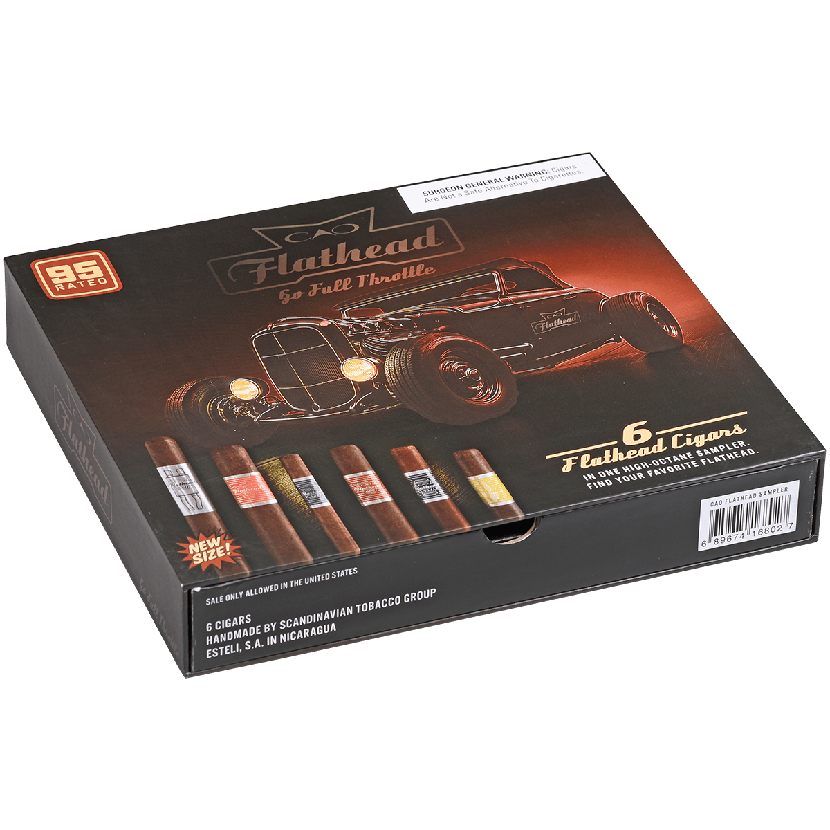 Cao Flat Head Assortment Sampler 6 Ct.